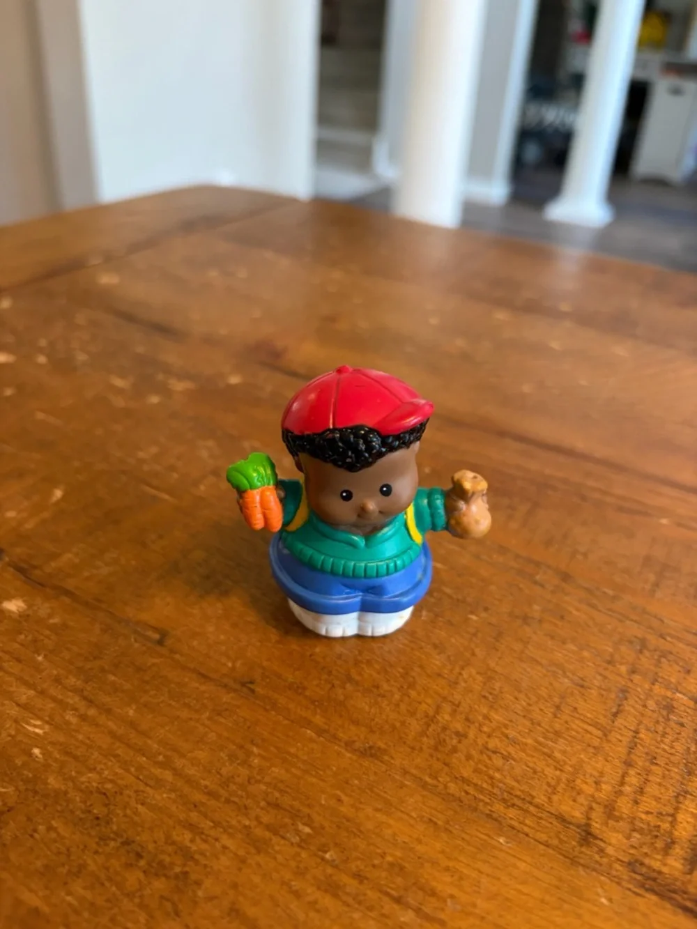 Fisher Price Little People schoolboy Michael with lunch as is